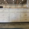 STANLEY Cream Pencil Reed 9 Drawer Dresser Circa 1989