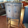 Antique Two Door Cabinet on Wheels