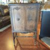 Antique Two Door Cabinet on Wheels