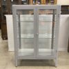 IKEA Fabrikor Grey Glass Door Cabinet