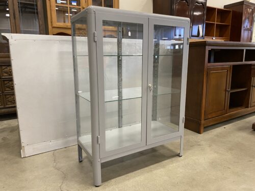 IKEA Fabrikor Grey Glass Door Cabinet