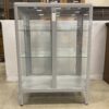 IKEA Fabrikor Grey Glass Door Cabinet