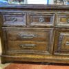 Antique Nine Drawer Dresser with Center Door