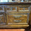 Antique Nine Drawer Dresser with Center Door