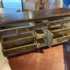 Antique Nine Drawer Dresser with Center Door