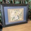 Framed Chinese Painted Silk of Bird and Flower