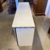 Off White Six Drawer Dresser with Black Accents