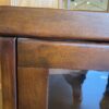 Solid Wood and Glass Two Door TV Stand