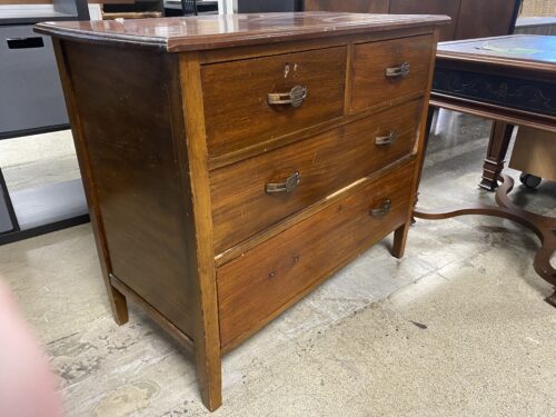 Vintage Wooden Chest w/ 4 Drawers