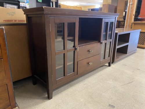 Sable Brown Buffet w/ Glass Doors
