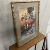 Vintage Painting of Asian Village on Water