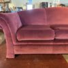 STRATFORD Bright Maroon Velvet Three Seater Couch