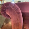STRATFORD Bright Maroon Velvet Three Seater Couch