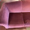 STRATFORD Bright Maroon Velvet Three Seater Couch