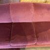 STRATFORD Bright Maroon Velvet Three Seater Couch