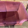STRATFORD Bright Maroon Velvet Three Seater Couch
