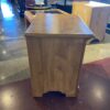 Two Drawer Pine Nightstand with Brass Hardware