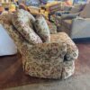 ETHAN ALLEN Floral Arm Chair with Curved Back