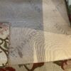 ETHAN ALLEN Floral Arm Chair with Curved Back