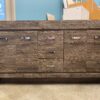 WOODCRAFTERS Rustic Double Sink Vanity with Chrome Hardware