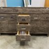 WOODCRAFTERS Rustic Double Sink Vanity with Chrome Hardware