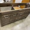 WOODCRAFTERS Rustic Double Sink Vanity with Chrome Hardware