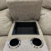 LA-Z-BOY Light Grey Power Double Recliner with Wireless Charging Pad
