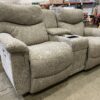 LA-Z-BOY Light Grey Power Double Recliner with Wireless Charging Pad