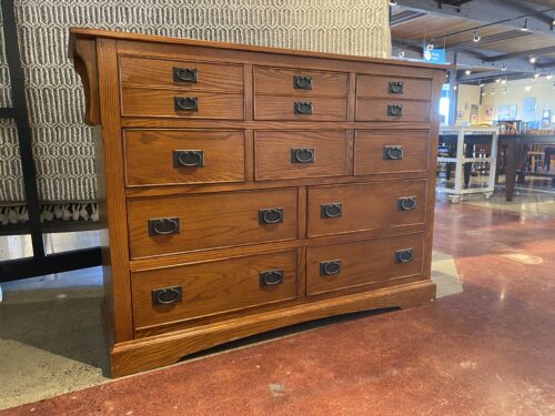 MASTER DESIGN Mission Style Ten Drawer Longboy Dresser