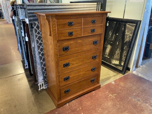 MASTER DESIGN Mission Style Five Drawer Tallboy Dresser