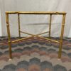 Gold Leaf Painted Metal Square End Tables (Set of 2)