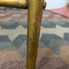 Gold Leaf Painted Metal Square End Tables (Set of 2)