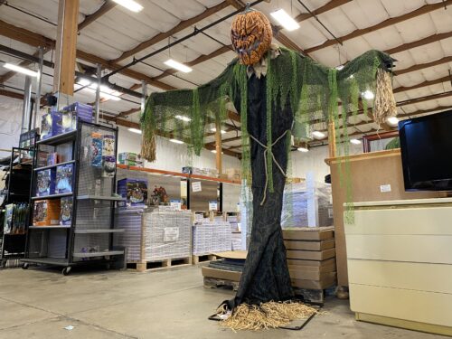 New! 7ft Animated Pumpkin Scarecrow