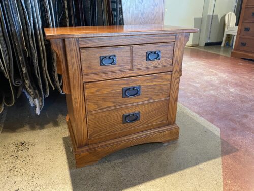 MASTER DESIGN Mission Style Two Drawer Nightstand