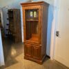 Glass Door Curio Cabinet with Double Door Lower Storage