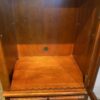 Glass Door Curio Cabinet with Double Door Lower Storage