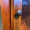 Glass Door Curio Cabinet with Double Door Lower Storage
