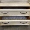 Ornate Cream Oak Armoire with 4 Drawers
