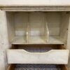 Ornate Cream Oak Armoire with 4 Drawers