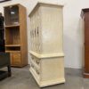 Ornate Cream Oak Armoire with 4 Drawers