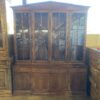 Large Hefty 2Pc. Wood Shelf Display Hutch
