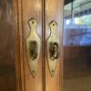 Large Hefty 2Pc. Wood Shelf Display Hutch