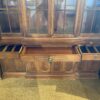 Large Hefty 2Pc. Wood Shelf Display Hutch