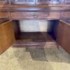 Large Hefty 2Pc. Wood Shelf Display Hutch