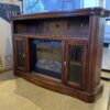 GREAT WORLD Electric Fireplace w/ Glass Door Storage