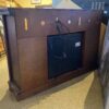 GREAT WORLD Electric Fireplace w/ Glass Door Storage