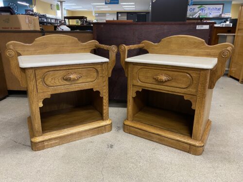 Vintage French Country Style Washstand (Set of 2)