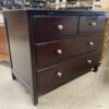 4 Drawer Dark Wood Chest