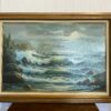 Stormy Sea at Daybreak Painting by June Nelson