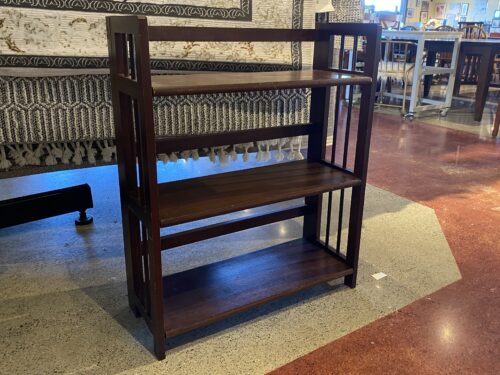 Warm Espresso Brown Folding Shelf